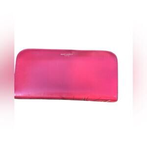 Saint Laurent Red Leather Wallet